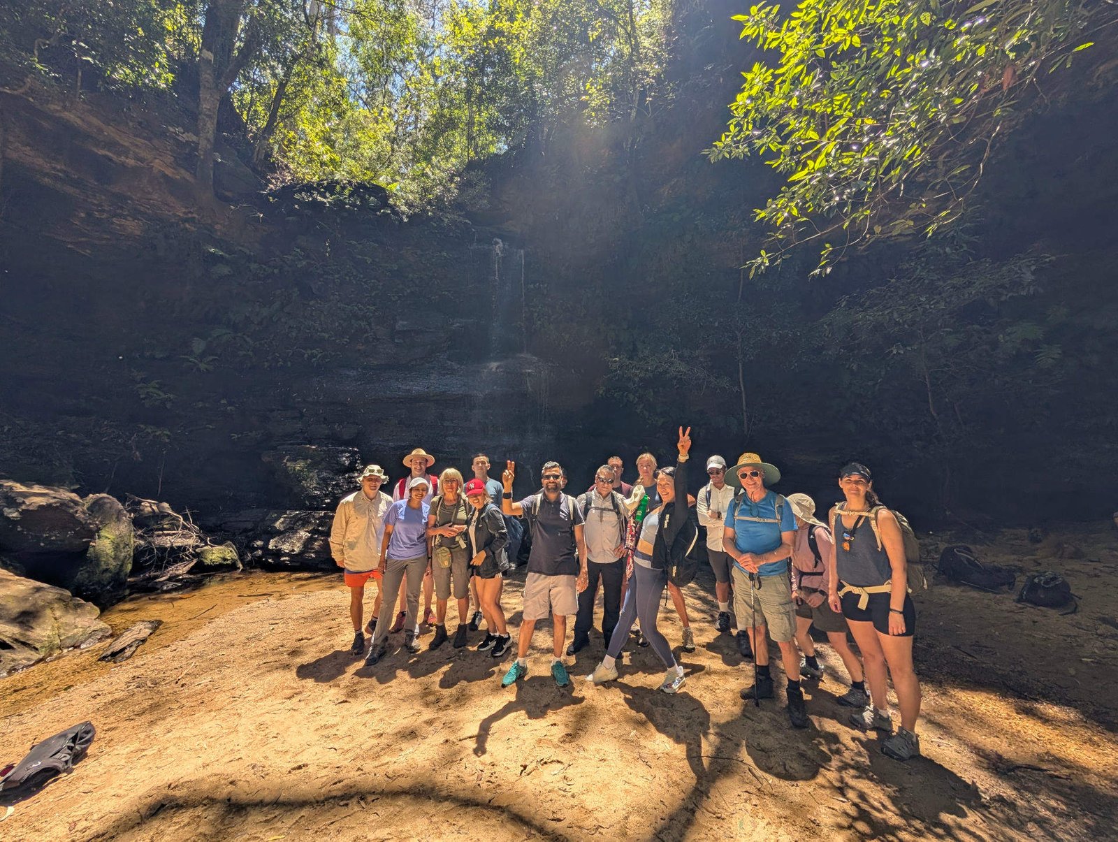 A group of happy hikers showing the spirit of Trekmeet