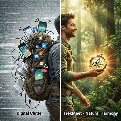 Comparing the old chaotic way of organizing hikes vs the simple TrekMeet way